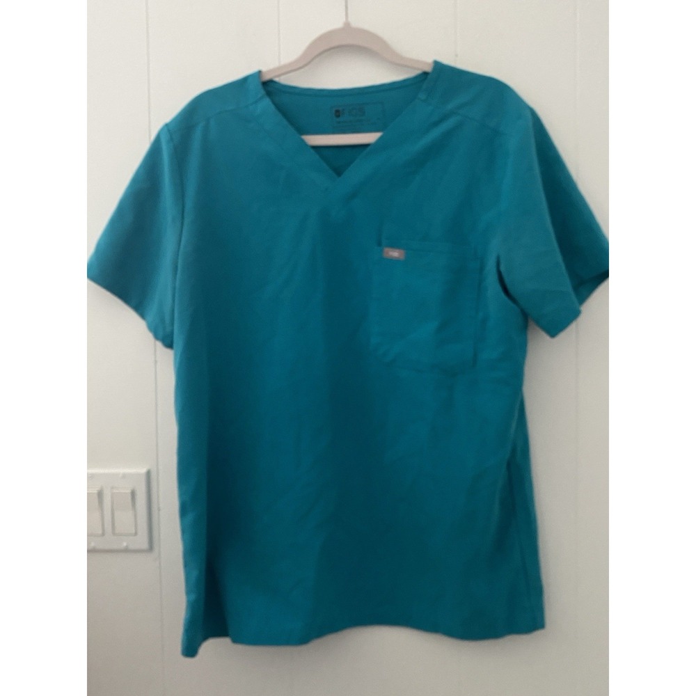 FIGS Leon Scrub Top Men's Sz Medium Core Turquoise Healthcare Medical FM1500